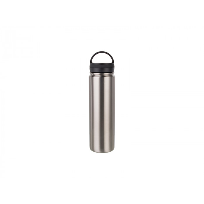 [SS-DW2SS25] 23oz (700ml) Stainless Steel Flask w/ Portable Lid (Silver)