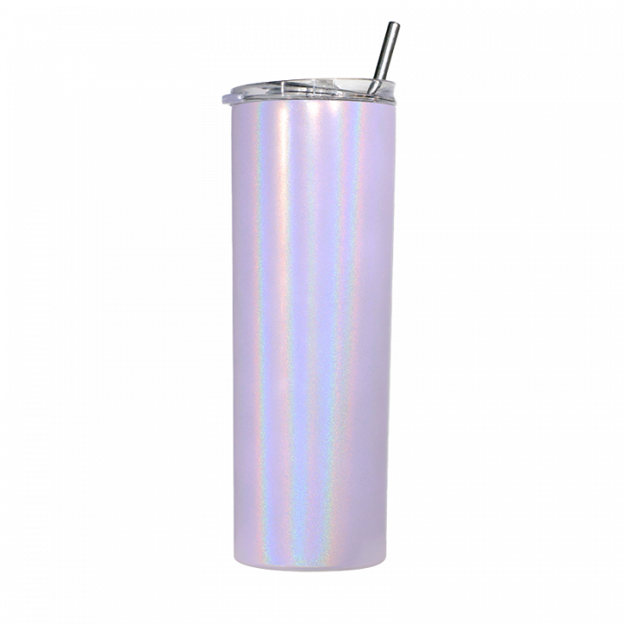 20oz Stainless Steel Tumbler Straw & Lid - Shimmer Purple