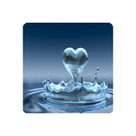 Coaster - 3.5" Square - 2.5mm - Black-Backed