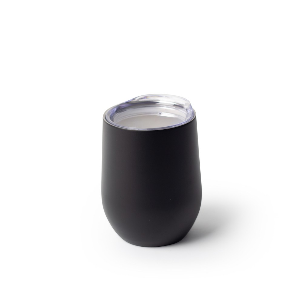 Matte Black Stemless wine glass 12oz