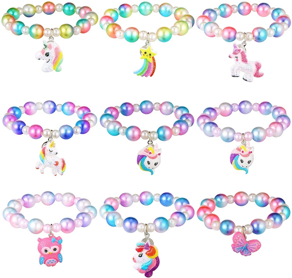 Unicorn rainbow princess bracelet