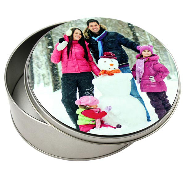 Storage Tin, Round, 5.875" Diameter