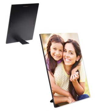 Photo Panel - 5" x 7" - Semi-Gloss White w/Kickstand Easel - Hardboard