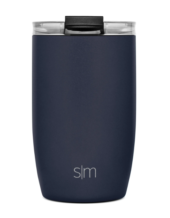 SLM Voyager Travel Mug with Clear Flip Lid & Straw 12OZ - Deep Ocean