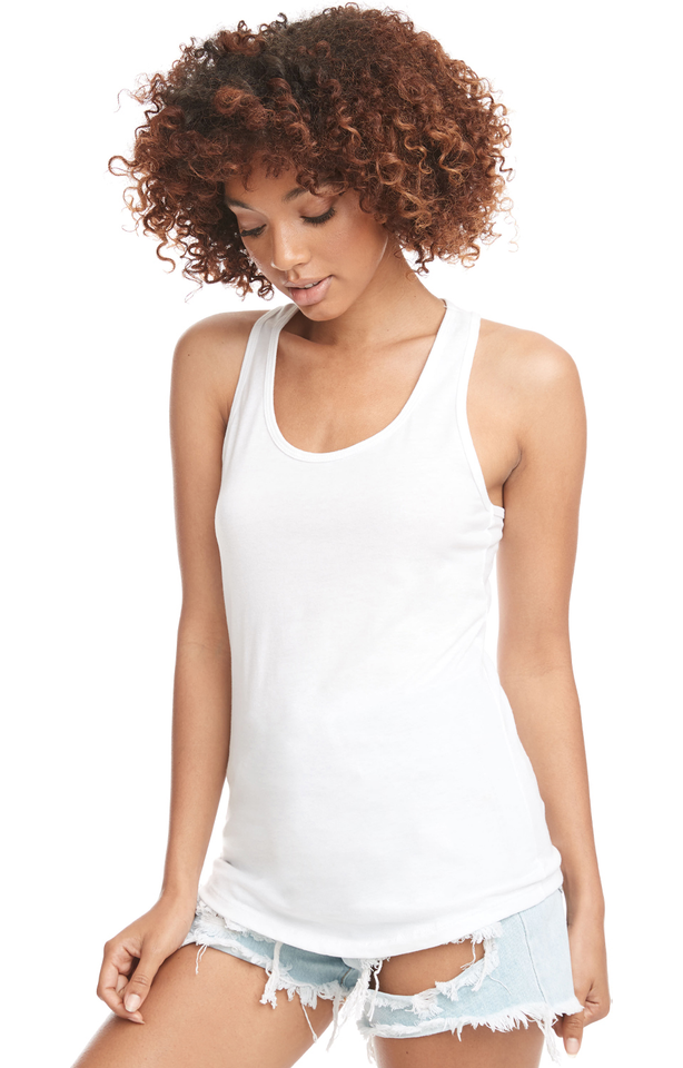 [SS-N1533WhiteXS] Ladies' Ideal Racerback Tank (XS, White)