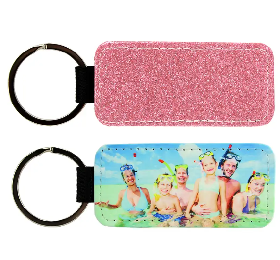 Keychain, PL, 1S, Light pink, Rectangle 1.4"X3"  