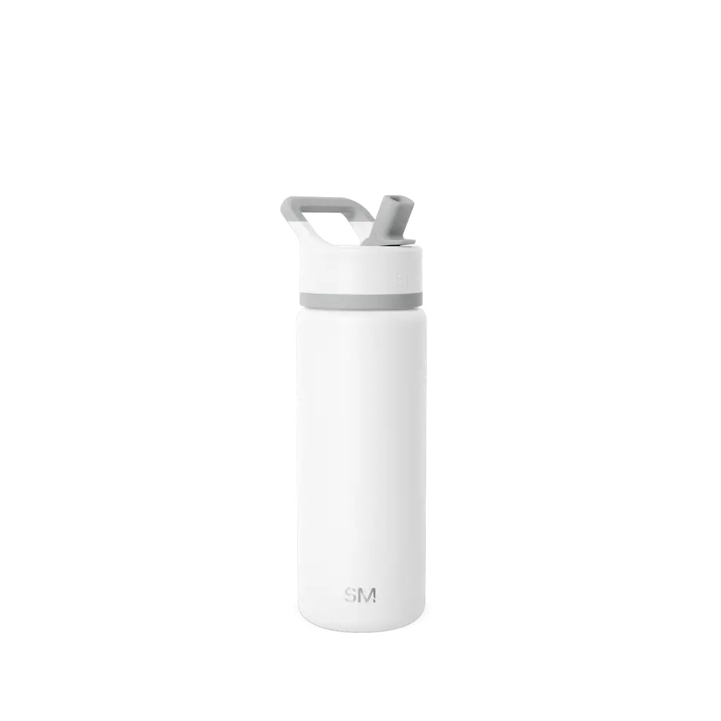 SLM Summit Water Bottle with Straw Lid 18OZ - Winter White