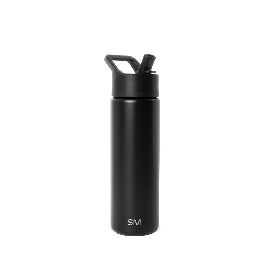 SLM Summit Water Bottle with Straw Lid 22OZ - Midnight Black