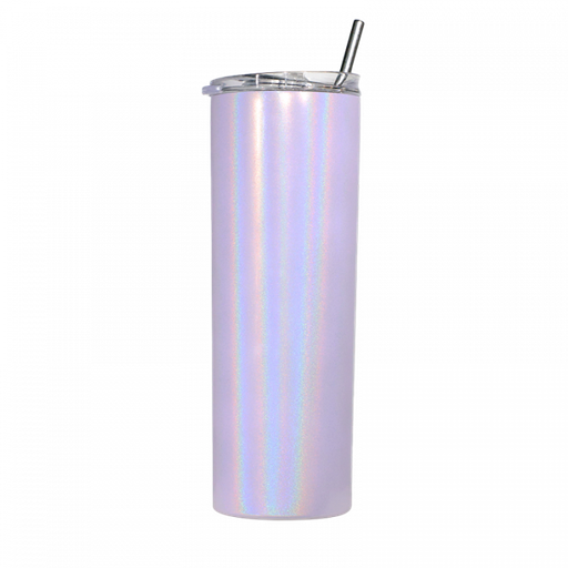 [SS-DW20S-P] 20oz Stainless Steel Tumbler Straw & Lid - Shimmer Purple