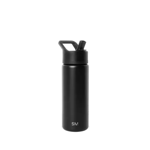 [SS-SLMSUMMIT18OZ-BLACK] SLM Summit Water Bottle with Straw Lid 18OZ - Midnight Black