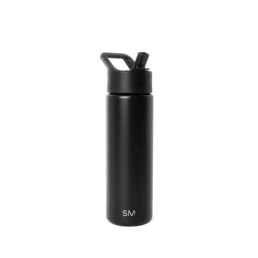 [SS-SLMSUMMIT22OZ-BLACK] SLM Summit Water Bottle with Straw Lid 22OZ - Midnight Black